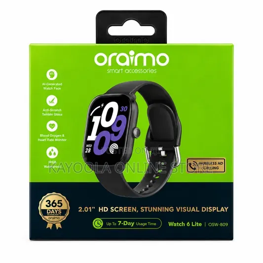 Oraimo Watch 6 Lite (OSW-809) Smartwatch - Brand New - 1