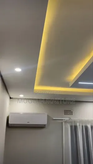 Centered Gypsum Ceiling Installation
