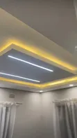 Centered Gypsum Ceiling Installation - 2