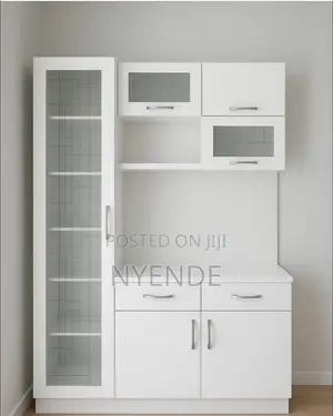 Lil Boston Furniture - White Wood-Mode Cabinet