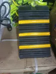 Pair of 2 Heavy-Duty Rubber Wheel Chocks with Reflective Strips - 2