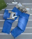 Double Printed Baggy Jeans - 1