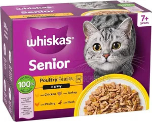 Whiskas Senior Poultry Feasts in Gravy Wet Cat Food 7+ Years