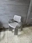 Brand New Low-Backed Plastic Dining Chairs (Set of 4) - 1