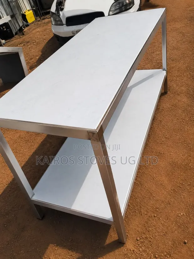 Heavy Duty 2-Tier Stainless Steel Working Table - 1