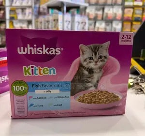 Whiskas Kitten Fish Favourites in Jelly Wet Cat Food (2-12 Months)