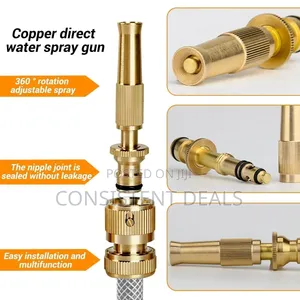 Solid Brass Water Spray Nozzle for Hose Pipe