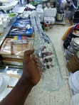 Textured Glass Beverage Bottle with Swing-Top Closure - 2