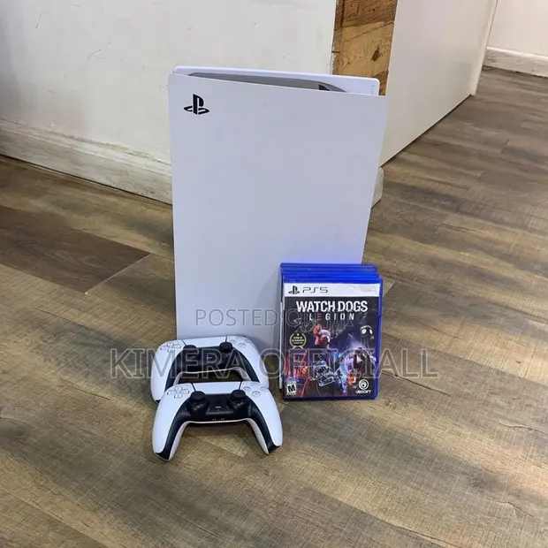 Sony PS5 Fat Disc Console with 2 Controllers and Games - 1