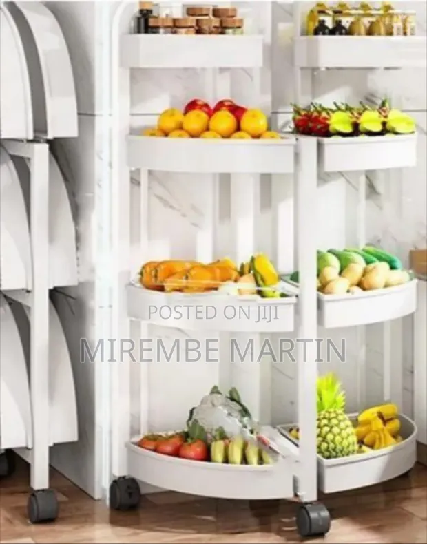 Multi-Tiered Rolling Kitchen Storage Rack - 1