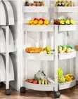 Multi-Tiered Rolling Kitchen Storage Rack - 1