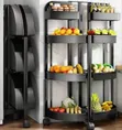 Multi-Tiered Rolling Kitchen Storage Rack - 2