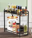Two-Tier Countertop Kitchen and Spice Organizer - Multicolor - 2
