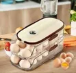 Stackable Refrigerator Egg Holder with Drawer - 1
