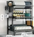 Multi-Tier Kitchen Storage and Dish Drying Rack - GE - 2