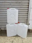 White Plastic Jerrycans - 20 Litres - 1