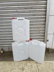 White Plastic Jerrycans - 20 Litres - 2