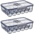 Sealed Clear Egg Storage Container for Refrigerator - 2