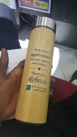 Personalised Bamboo Appreciation Flask - 2