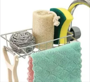 Multi-Functional Faucet Storage Rack - Silver