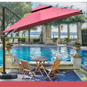 Outdoor Garden Umbrella - Red