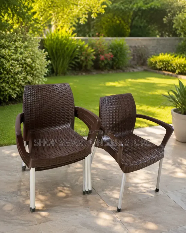 Heavy Duty Armrest Plastic Chairs - Brand New - 1