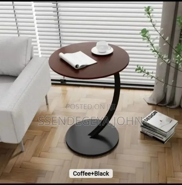 Modern C-Shaped Side Table - 1
