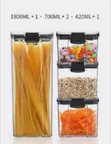6-Piece Airtight Stackable Food Storage Container Set - 1