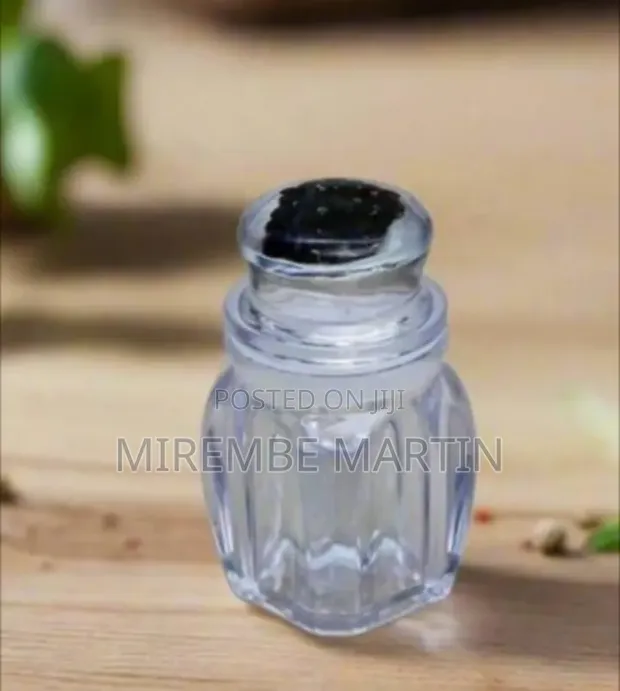 Mini Glass Spice Jar with Decorative Clear Lid - 1