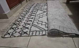Center Carpet for Sale - Black and White