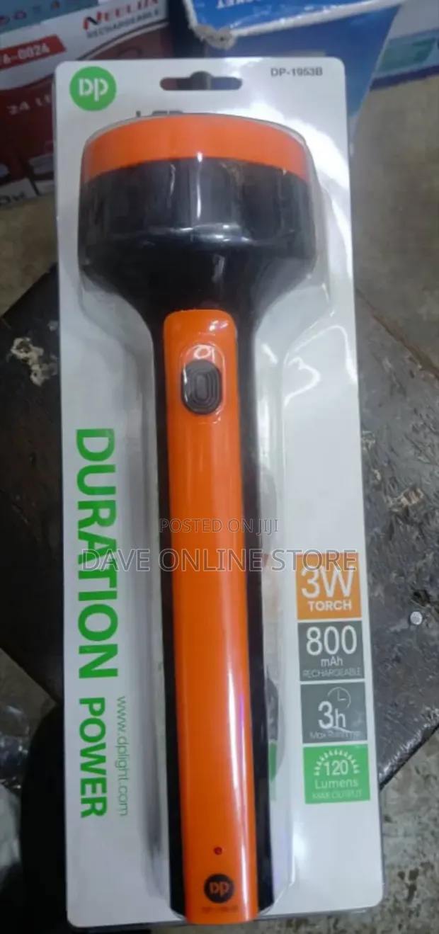 DP Light 3W Rechargeable LED Torch (Model DP-1953B) - 1