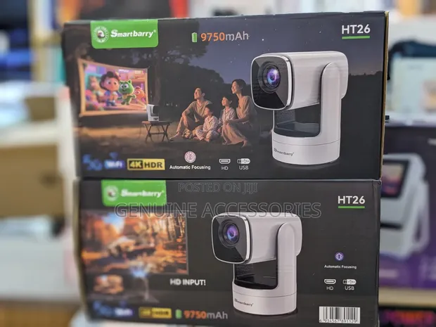 Smartbarry HT26 Portable 4K Rechargeable Projector - 1
