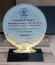 Customised Round Crystal Award with Gift Box - 1