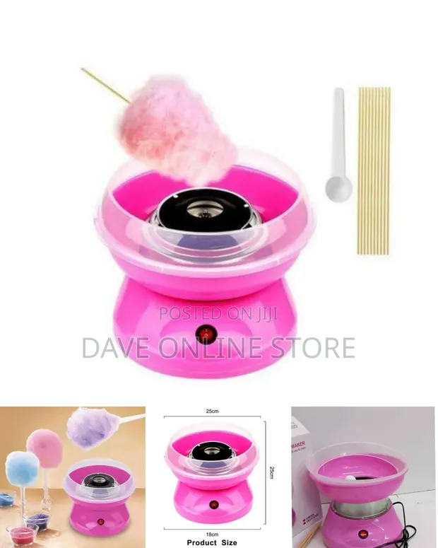 Pink Mini Electric Cotton Candy Maker - 1