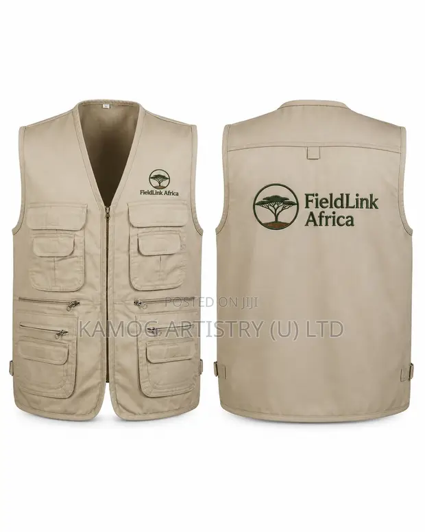 Multi-Pocket Media Jackets with Embroidery - 1