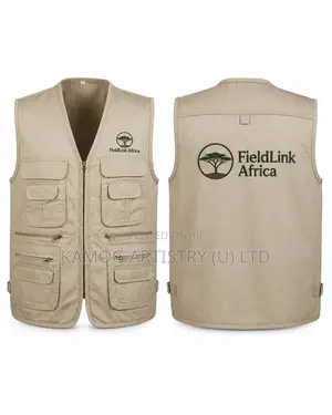 Multi-Pocket Media Jackets with Embroidery