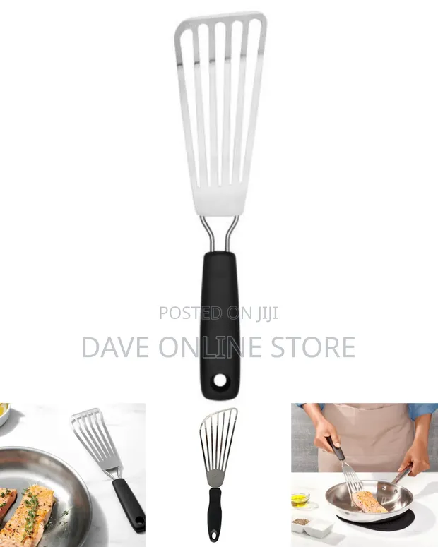 Eotia 24.5cm Stainless Steel Slotted Turner - 1