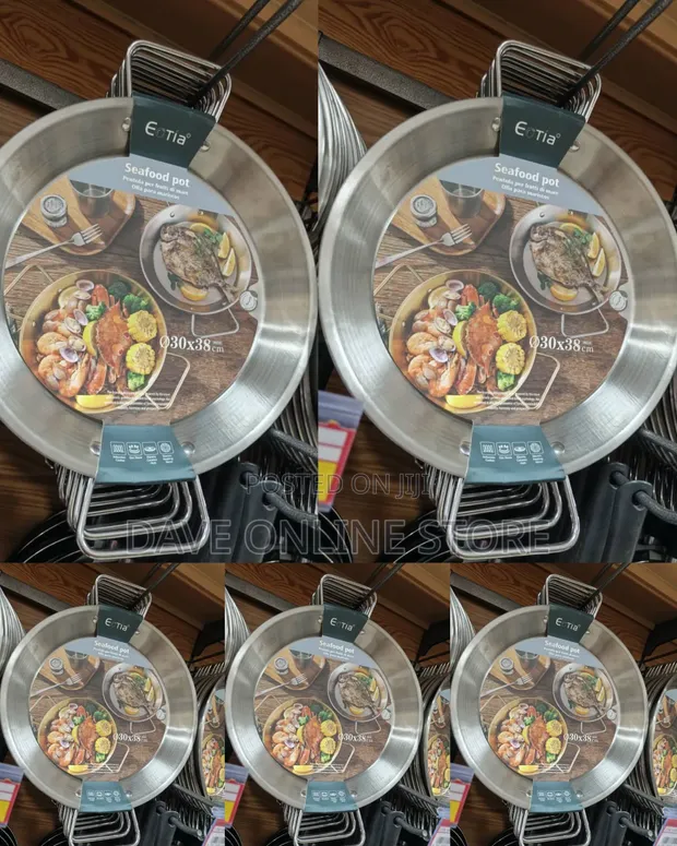 Eotia 30x38cm Stainless Steel Seafood Pot - 1