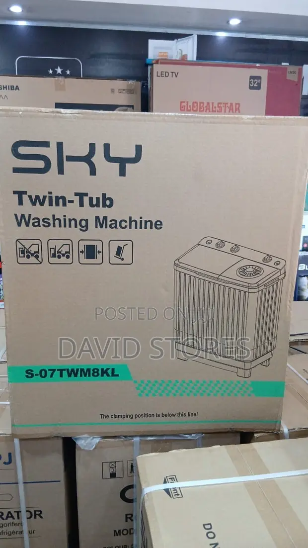 Sky 8KG Twin Tub Washing Machine - 1
