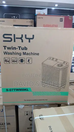 Sky 8KG Twin Tub Washing Machine