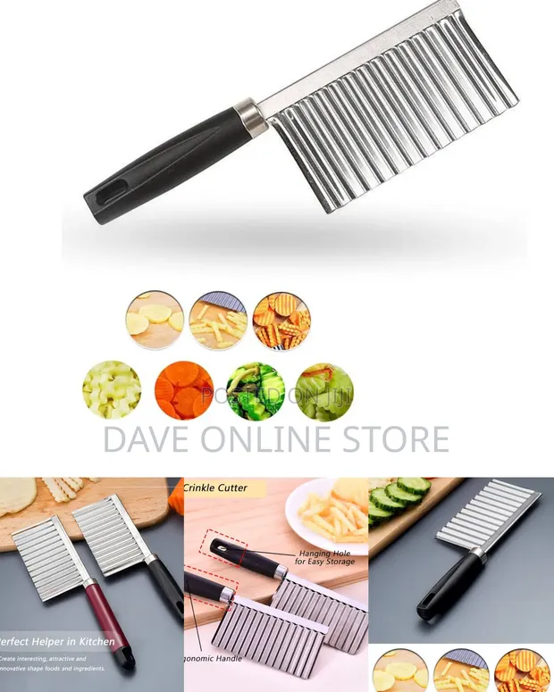 Stainless Steel Crinkle Cutter - 1