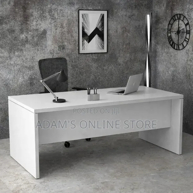 White 5ft Office Table Desk - 1