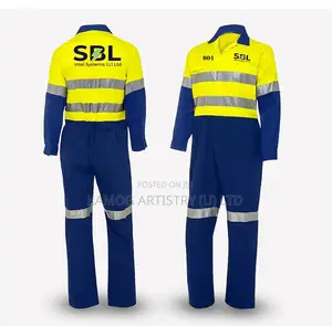 Premium Reflective Company Overalls with Logo & Staff Numbers