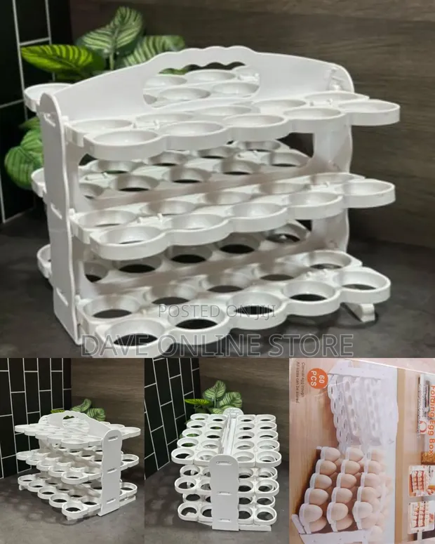 Multi-Tier Folding Egg Storage Box - 1