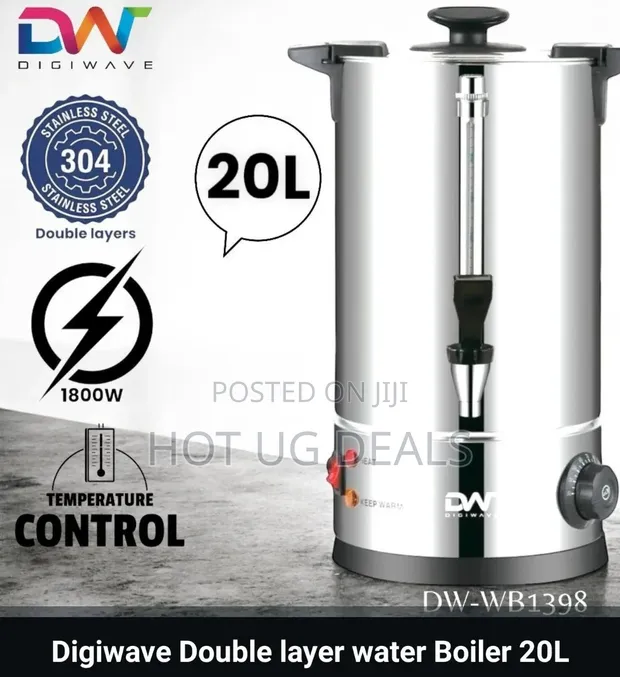 Digiwave 20L Stainless Steel Commercial Water Boiler - DW-WB1396 - 1
