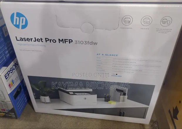 HP LaserJet MFP 3103fdw Black/White Printer - 1