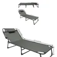 Outdoor Folding Reclining Beach Sun Patio Chaise Lounge Chair - 1