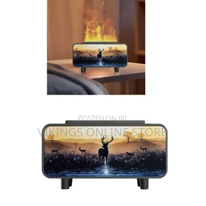Fireplace Flame Humidifier with Atmosphere Light