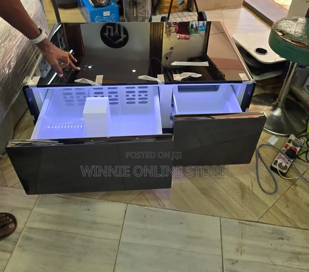 Smart Coffee Table with Built-in Fridge - 1