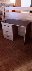 Office Table with Marble Top and 3 Drawers - 2